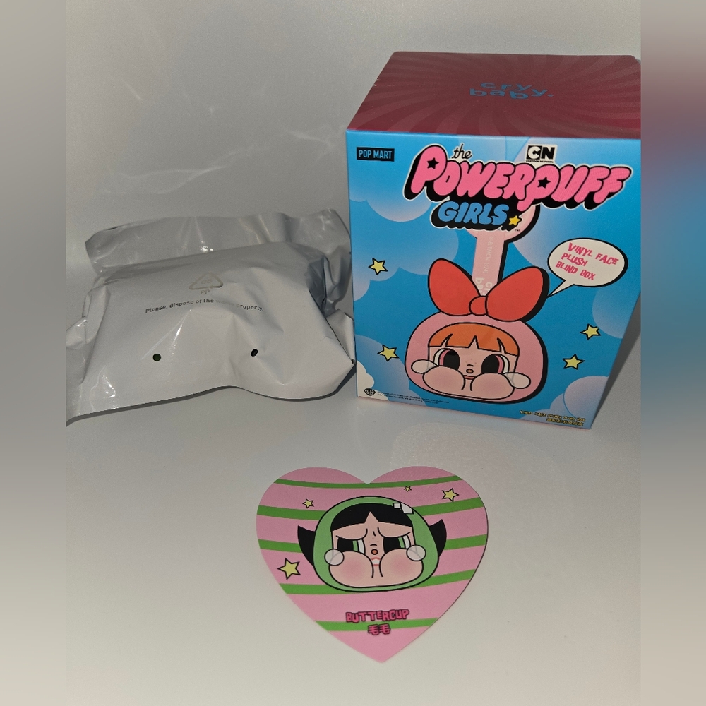 100% Authentic Pop Mart Powerpuff Girls – Buttercup Plush | Opened From Bottom